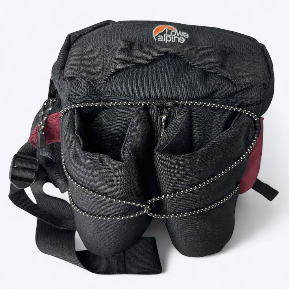 Lowe Alpine Waist Belt Bag Fanny Pack Hiking Outdoors 2 Water Bottle Holders Vtg